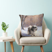 シーズー(犬)Tzu雪のクリスマス クッション (椅子)