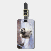 シーズー(犬)Tzu雪のクリスマス ラゲッジタグ (正面縦)