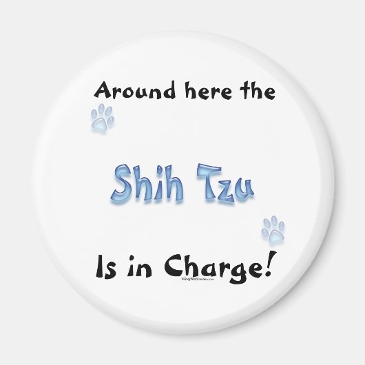 シーズー(犬)Tzu電荷 – 磁石 (正面)