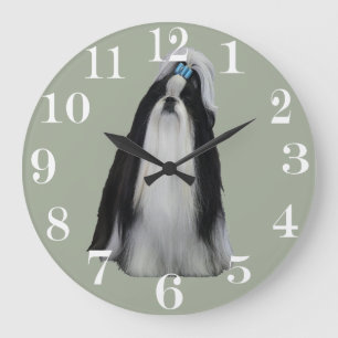 シーズー（犬） TZU ラージ壁時計