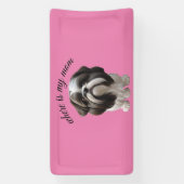 シーズー（犬）Tzu – 私のママのバナーはどこか 横断幕 (縦)