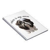 シーズー（犬）Tzu – 私の母はどこ ノートブック (右側)