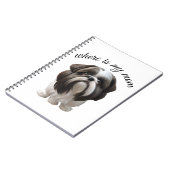 シーズー（犬）Tzu – 私の母はどこ ノートブック (左側)