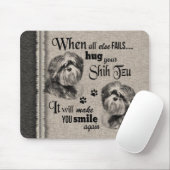 シーズー（犬）Tzu art whenすべてを失敗引用文 マウスパッド (マウス)