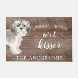 シーズー（犬）Tzu.Dogドパーソナライズされたアマット ドアマット