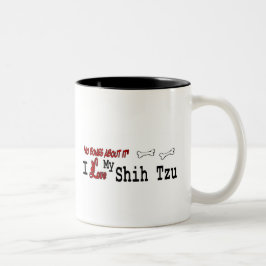 シーズー(犬)Tzu (I Love)マグ ツートーンマグカップ