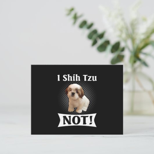 シーズー（犬）Tzu Loveカワイトおもしろいシーズー（犬）Tzu 案内ポストカード (スタンド正面)