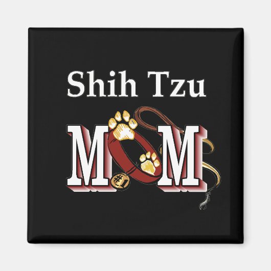 シーズー(犬)Tzu MOMギフト マグネット (正面)