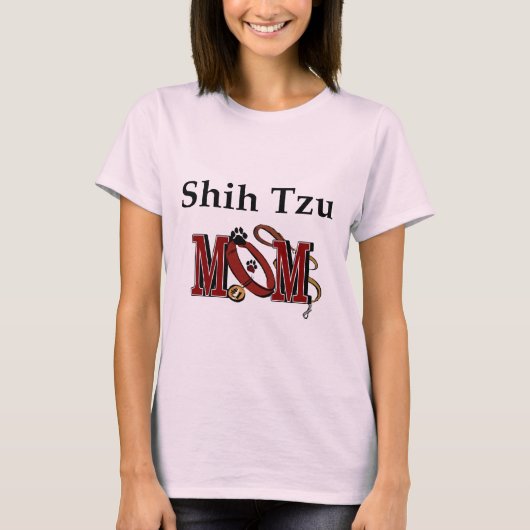 シーズー(犬)Tzu MOMギフト Tシャツ (正面)