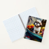 シーズー（犬）Tzu on aパドル：風光明媚な冒険 ノートブック (内部)