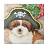 シーズー（犬）Tzu Pirate タイル (正面)