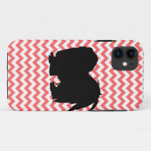 シーズー(犬) Tzu Silhouettの色シェブロンを選びます Case-Mate iPhoneケース (裏面(横))