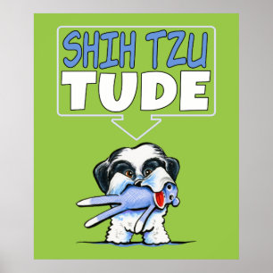 シーズー(犬) Tzu Tude Dk ポスター
