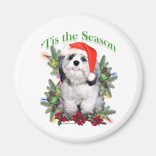 シーズー（犬）Tzu'Tis the Season – マグネット (正面)