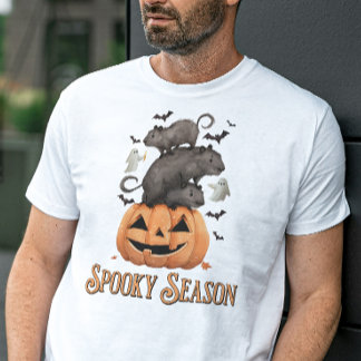 シーズ不気味ンカピバラおもしろいハロウィーンTシャツ Tシャツ