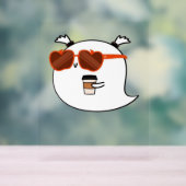 シーズ不気味ンキュート幽霊クラシックTシャツ アクリルサイン (ニュートラル)