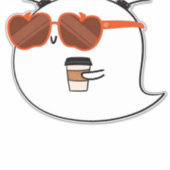 シーズ不気味ンキュート幽霊クラシックTシャツ シール (正面)