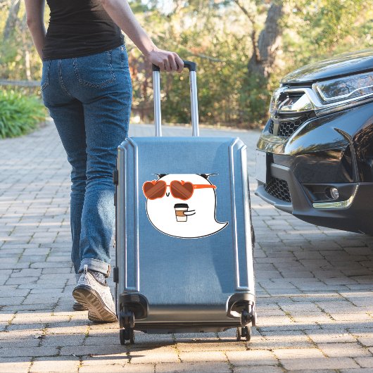 シーズ不気味ンキュート幽霊クラシックTシャツ シール (スーツケースインサイチュ)