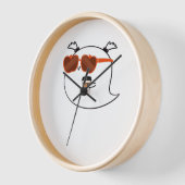 シーズ不気味ンキュート幽霊クラシックTシャツ 壁時計 (傾斜)