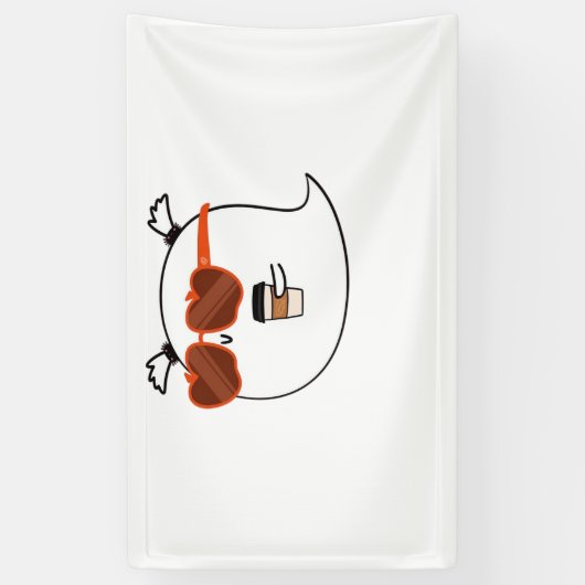 シーズ不気味ンキュート幽霊クラシックTシャツ 横断幕 (縦)