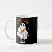 シーズ不気味ンキュート幽霊ハロウィーンブージーブーブージェ コーヒーマグカップ (左)
