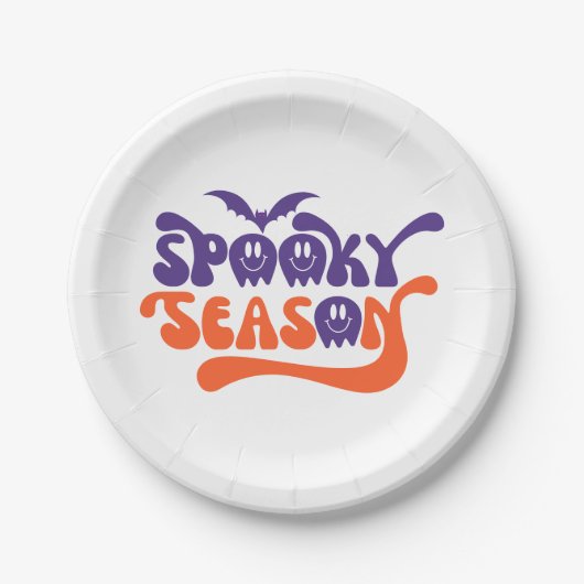 シーズ不気味ンハローウィンパーティ ペーパープレート (正面)