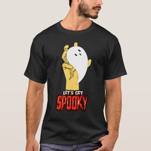 シーズ不気味ン幽霊ハンドハロウィンTシャツ Tシャツ (正面)