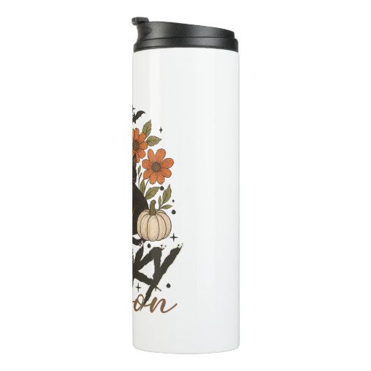 シーズ不気味ン幽霊レトロ不気味フローラハロウィーン タンブラー (回転右)