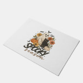 シーズ不気味ン幽霊レトロ不気味フローラハロウィーン ドアマット (アングル)