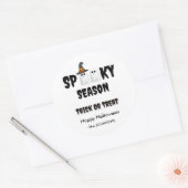 シーズ不気味ン幽霊 – ハロウィーンデザイン ラウンドシール (封筒)