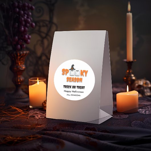 シーズ不気味ン幽霊 – ハロウィーンデザイン ラウンドシール