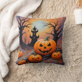 シーズ不気味ン心地よい：ハロウィーン装飾用クッション クッション (ブランケット)