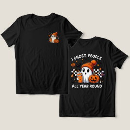 シーズ不気味ン秋衣装 – かわいい幽霊ハロウィーン トライブレンドＴシャツ
