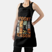 シーズ不気味ン – かわいい幽霊、黒猫、かぼちゃとH エプロン (インサイチュ)