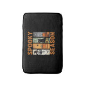 シーズ不気味ン – かわいい幽霊、黒猫、かぼちゃとH バスマット (正面縦)