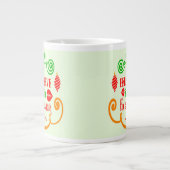 シーズ信じン引用文クリスマス・ホリデー ジャンボコーヒーマグカップ (正面)