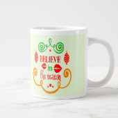 シーズ信じン引用文クリスマス・ホリデー ジャンボコーヒーマグカップ (右)