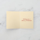 シーズ白熱［赤熱］光を放つンズグリーティングスホリデー カード (内部)