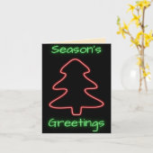 シーズ白熱［赤熱］光を放つンズグリーティングスホリデー カード (黄色い花)