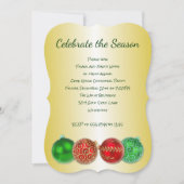 シーズ祝ン金ゴールドのクリスマスパーティー 招待状 (正面)