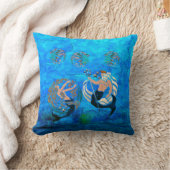 シーズ神話ニューエイジフォーク芸術 クッション (ブランケット)