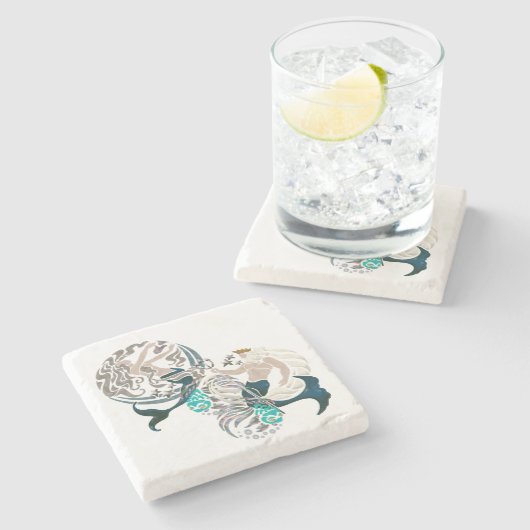 シーズ神話ニューエイジフォーク芸術 ストーンコースター (横)