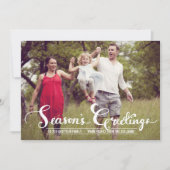 シーズ素朴ンの挨拶 |ホリデーフォトカード シーズンカード (正面)