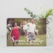 シーズ素朴ンの挨拶 |ホリデーフォトカード シーズンカード (スタンド正面)