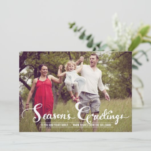 シーズ素朴ンの挨拶 |ホリデーフォトカード シーズンカード (スタンド正面)