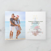 シーズ・アおもしろいンド・グリーティングスフォトビーチクリスマス シーズンカード (内部)