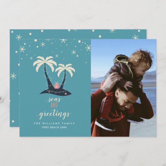 シーズ・アンド・グリーティングズバケーションクリスマスカード シーズンカード (正面/裏面)