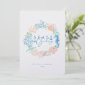シーズ&グリーティングウォーターカラーシーシェルリース シーズンカード (スタンド正面)