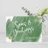 シーズ&グリーティンググリーン&金ゴールドウォーターカラーホリデイ (スタンド正面)