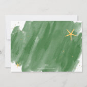 シーズ&グリーティンググリーン&金ゴールドウォーターカラーホリデイ (裏面)